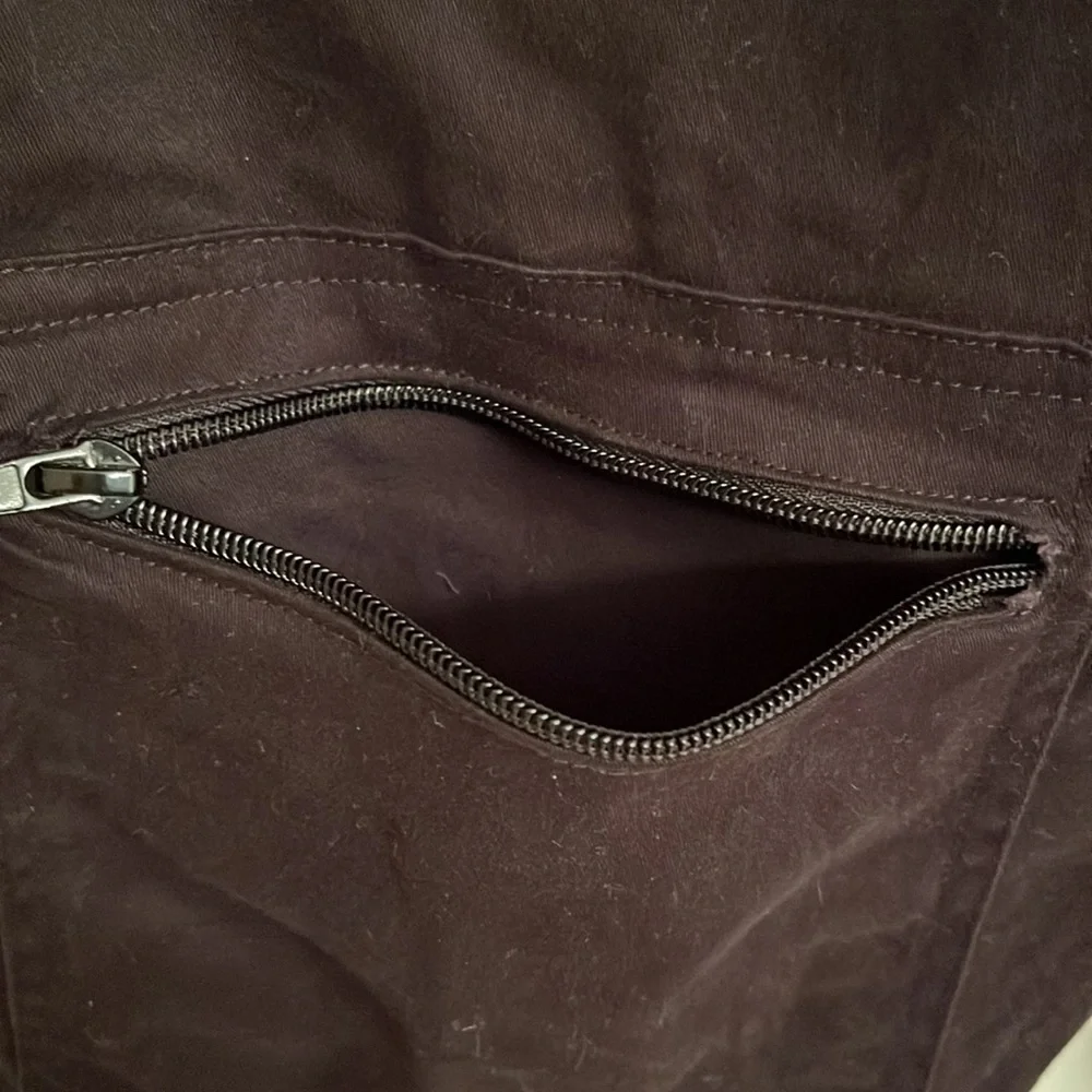 Lordz Blue Tactical Nylon Paneled Cotton Cargo Pants Bottom Zippers Medium